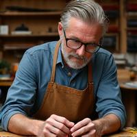 Portrait of Liam, a bespoke lure craftsman