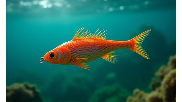 A colourful, deep-diving pollack lure designed for reef fishing.
